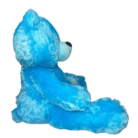 Animal Adventure Blue Shaggy Teddy Bear Plush Stuffed Animal 16” Inches Silky - Picture 6 of 7